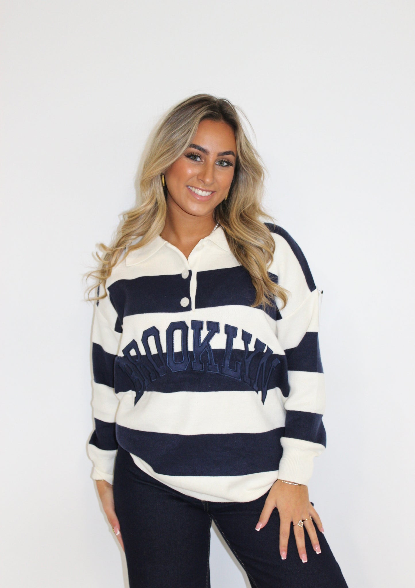 Yuna trui new york blauw