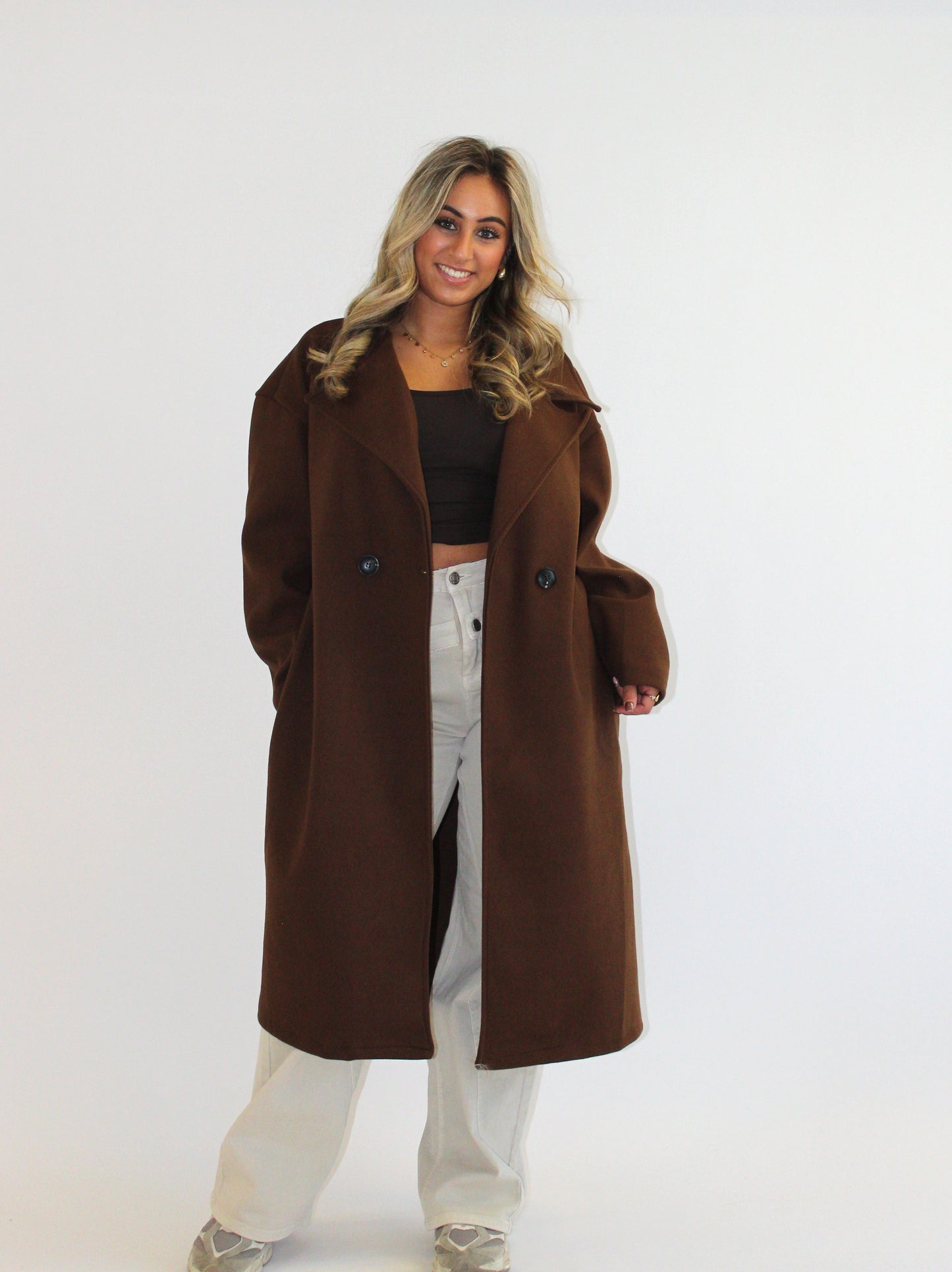 Milou trench coat bruin