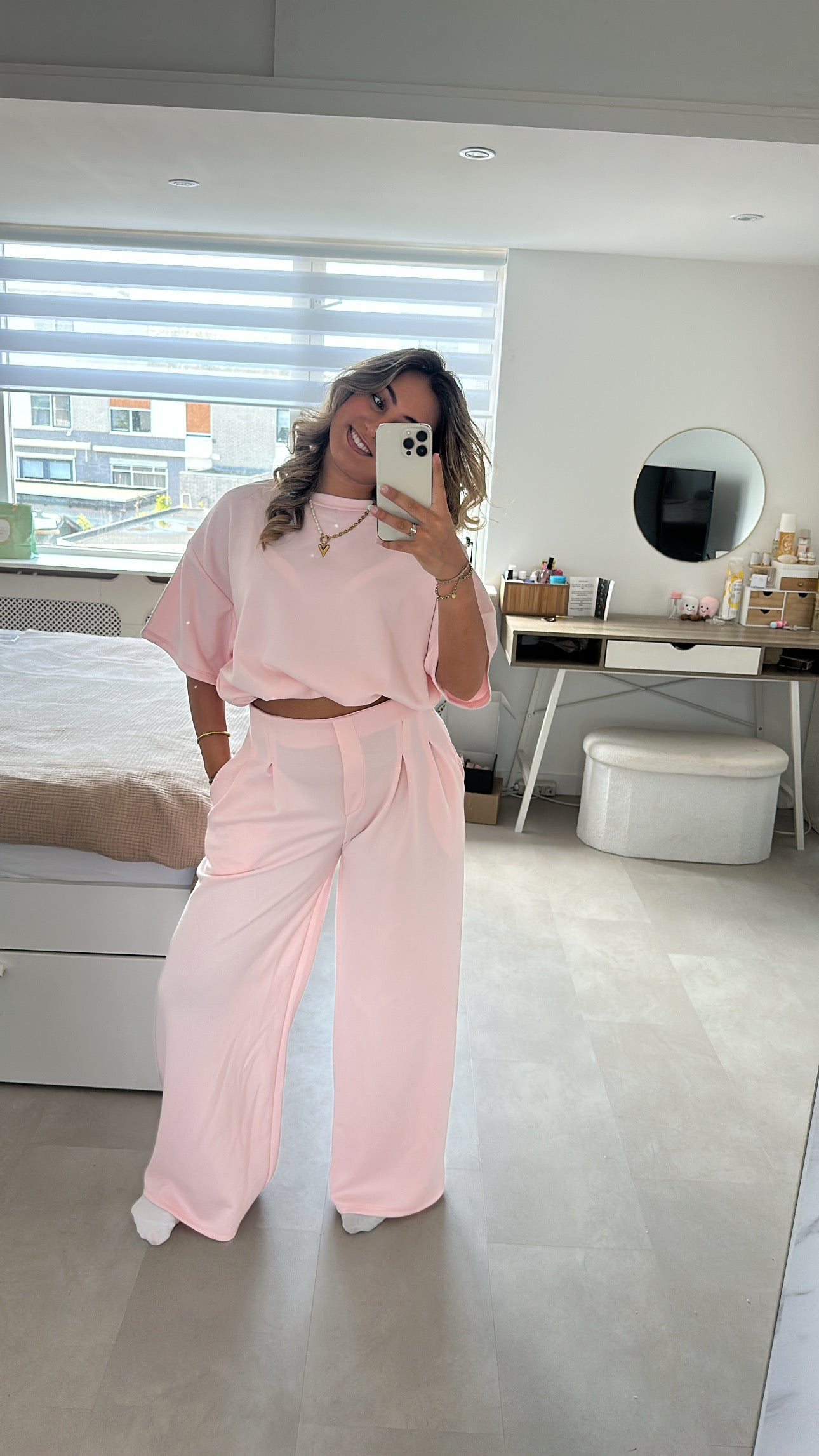 Tara Soft Lounge Set - Baby Pink