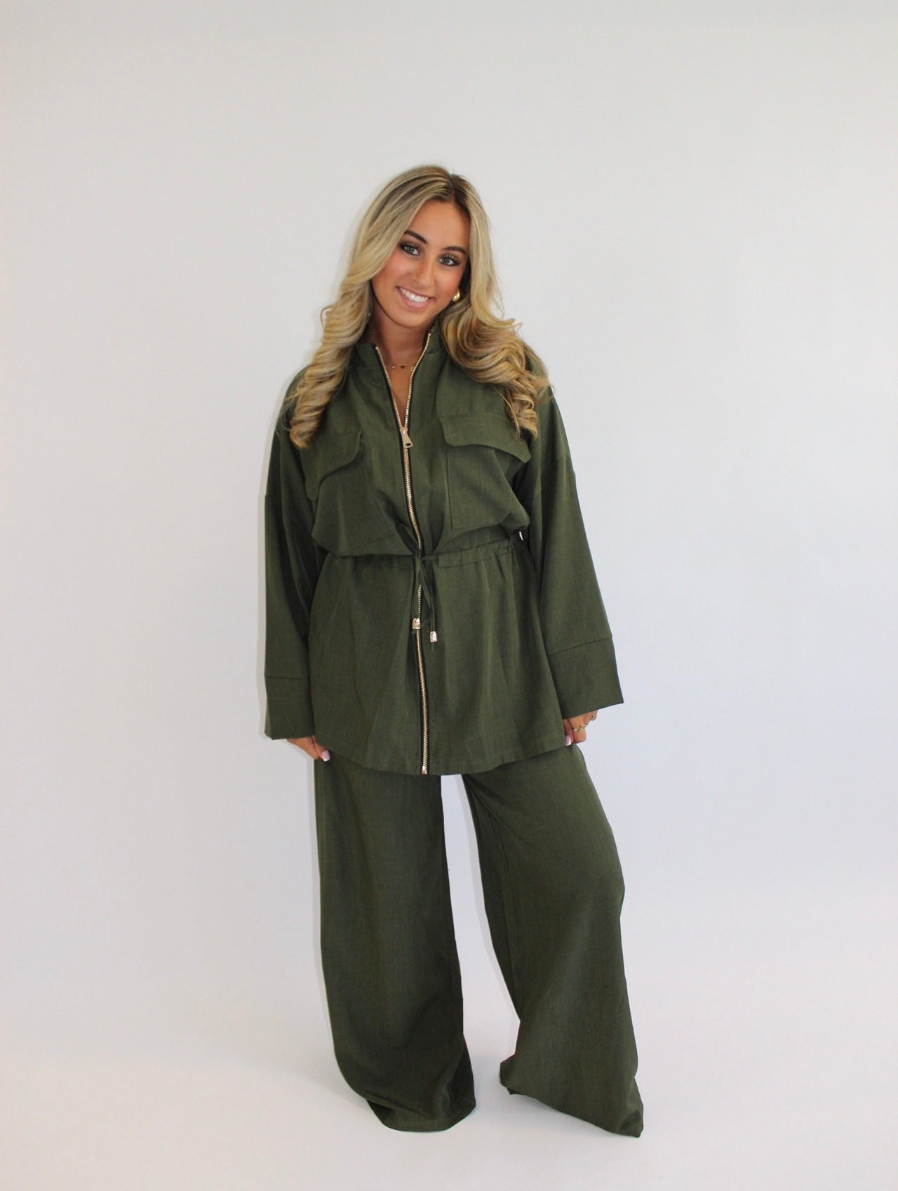 Samantha co ord set leger groen
