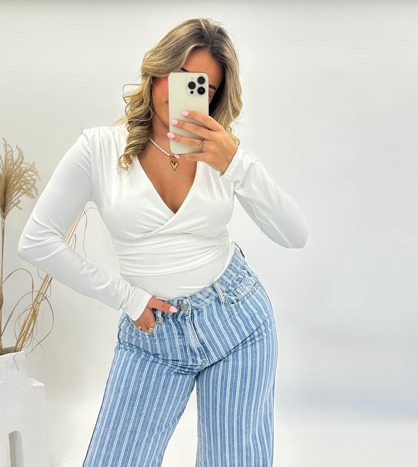 Merel top body wit