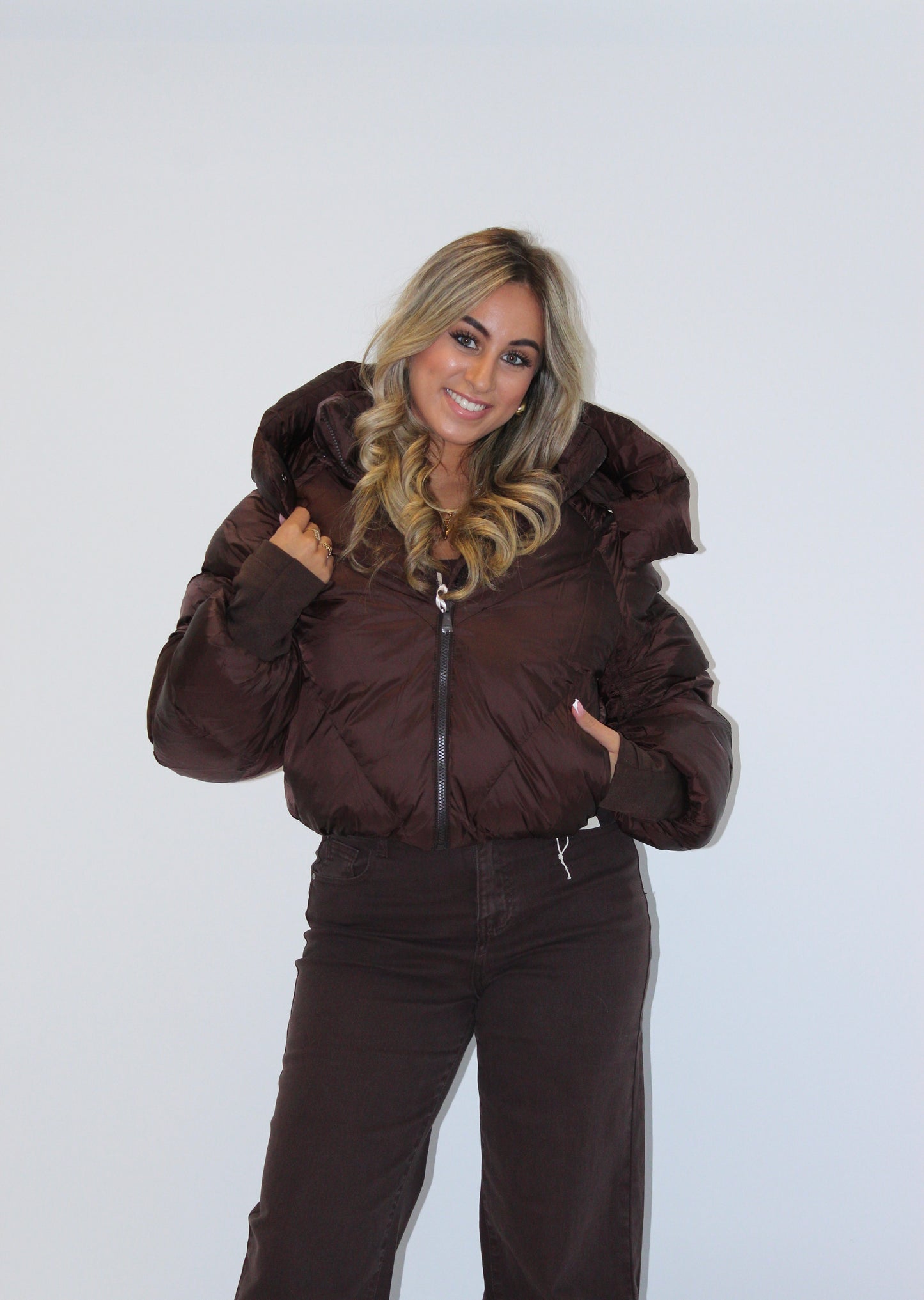 Olivia winterjas bruin