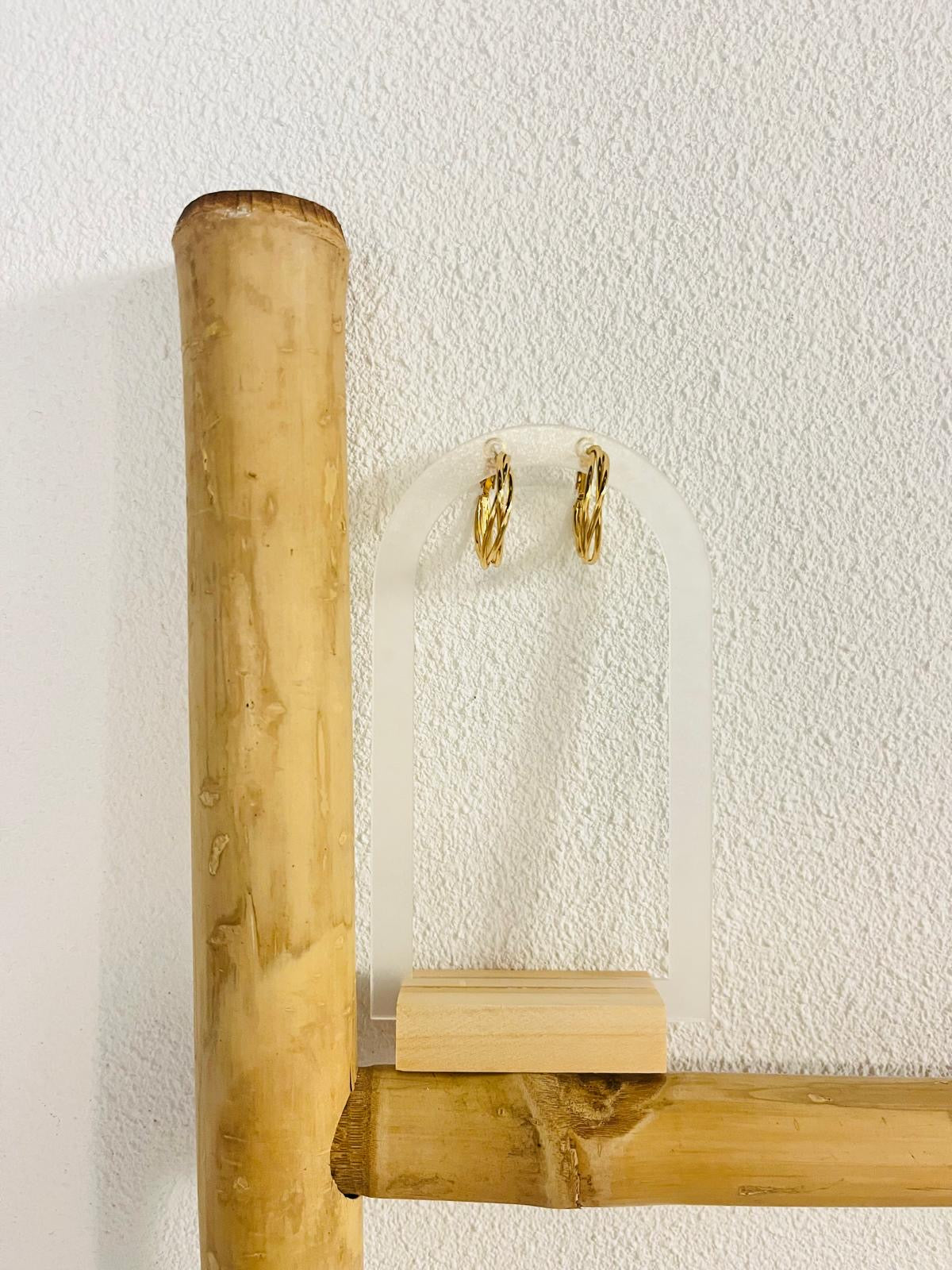 Oorbel ring goud