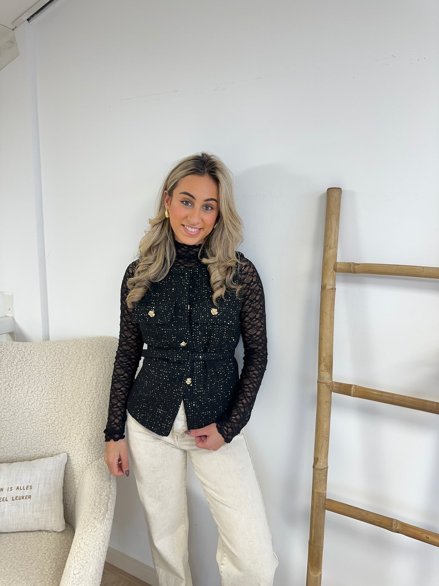 GILET SUZE - ZWART