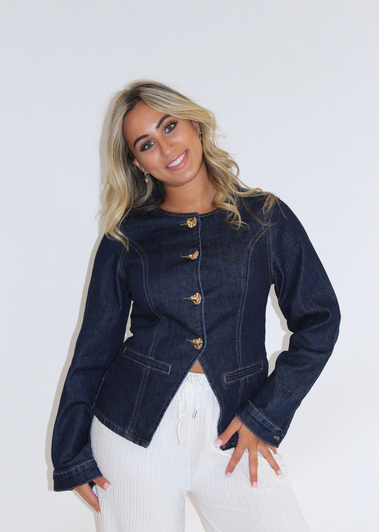 Lela top denim