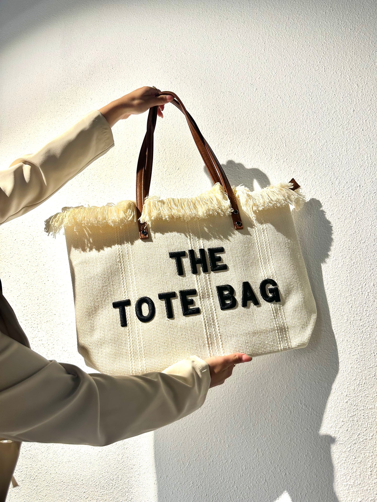BAG TOTE BIG STRANDTAS - BEIGE