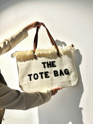 BAG TOTE BIG STRANDTAS - BEIGE