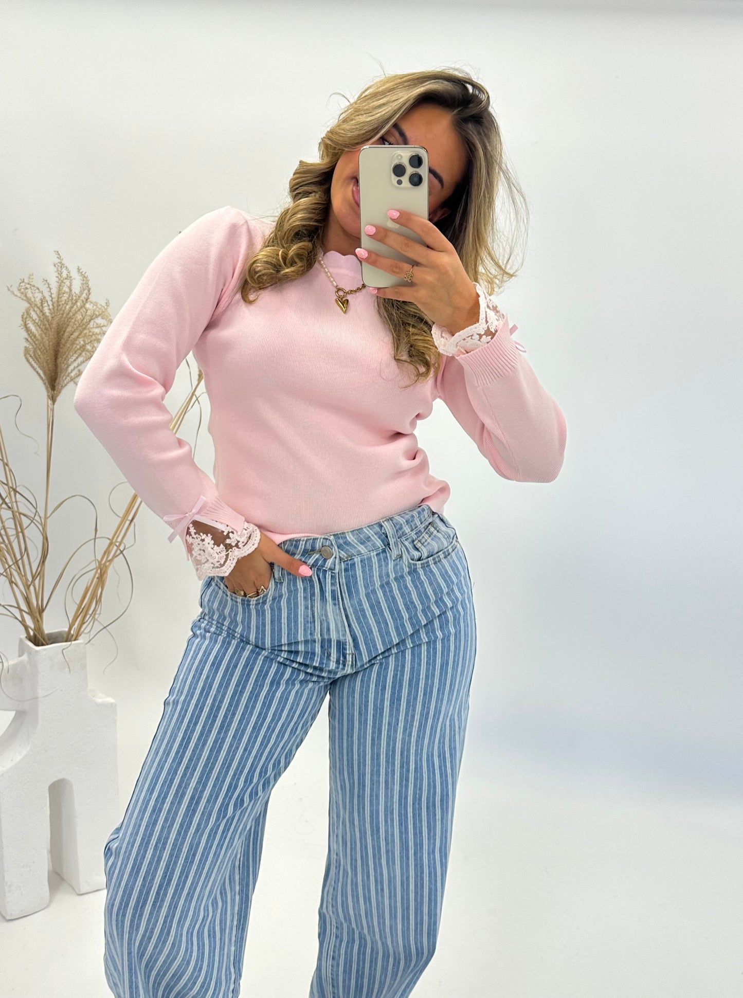 Emma top roze