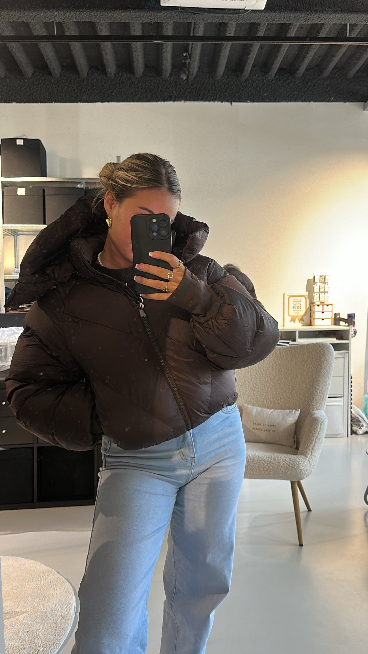 Olivia winterjas bruin