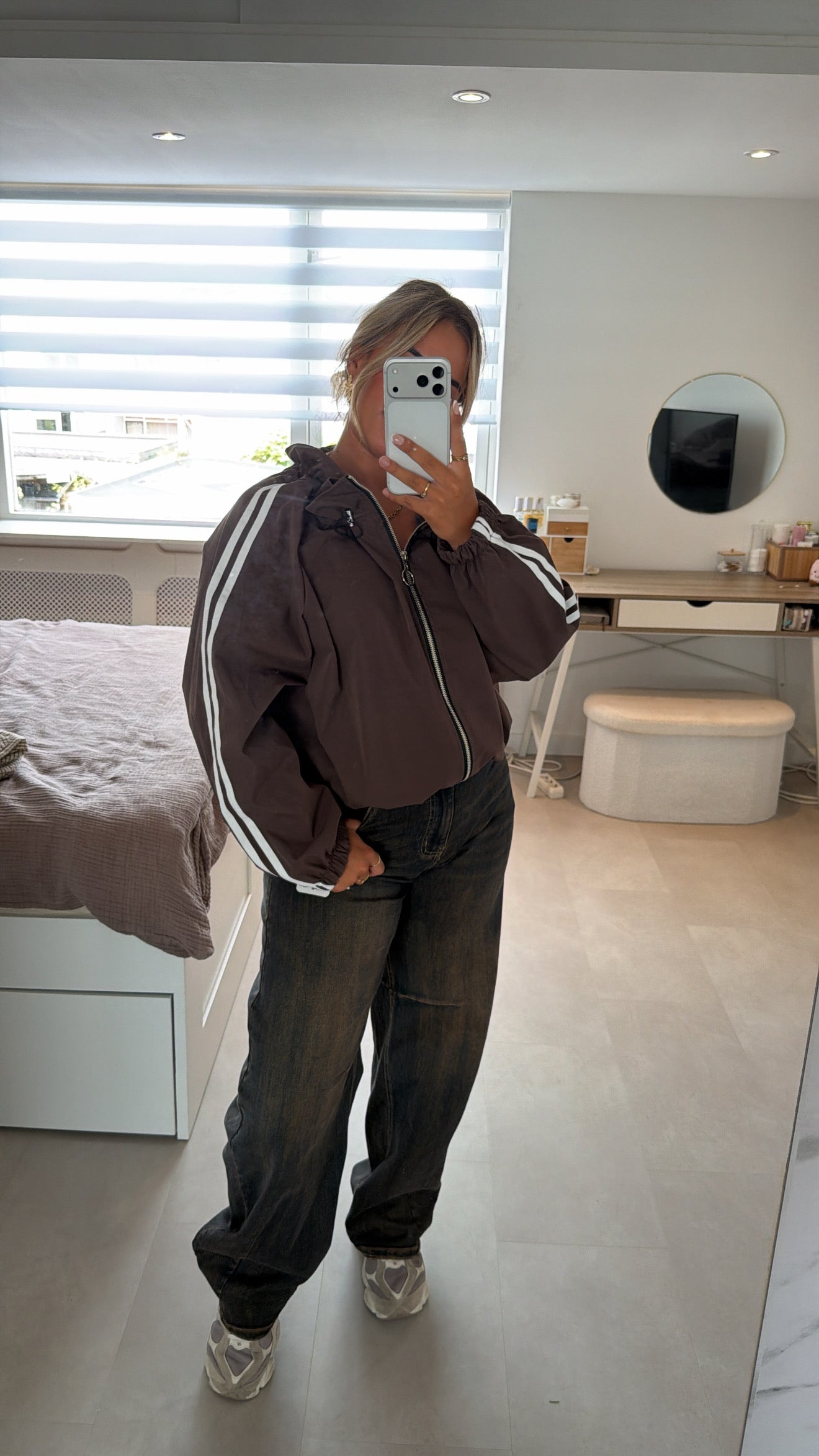 Cindy track jacket - BROWN