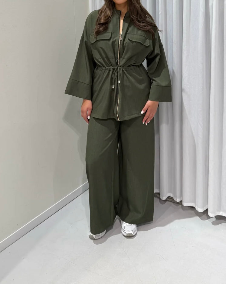 Samantha co ord set leger groen