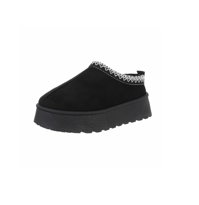 INSTAP PANTOFFEL ZWART