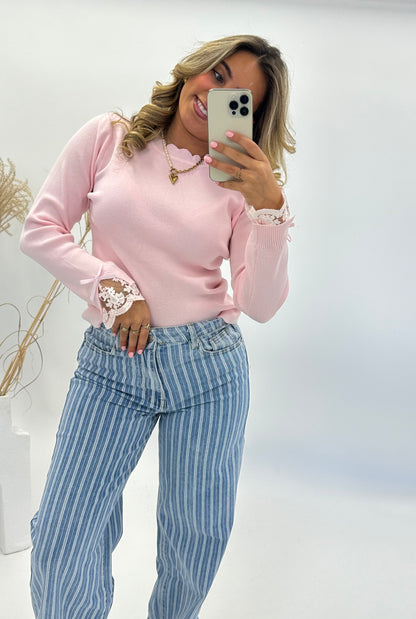 Emma top roze