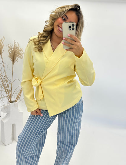 Nora blazer jasje overslag geel
