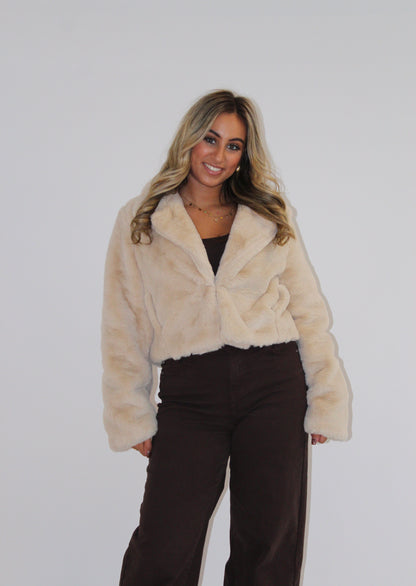 Teddy jas beige