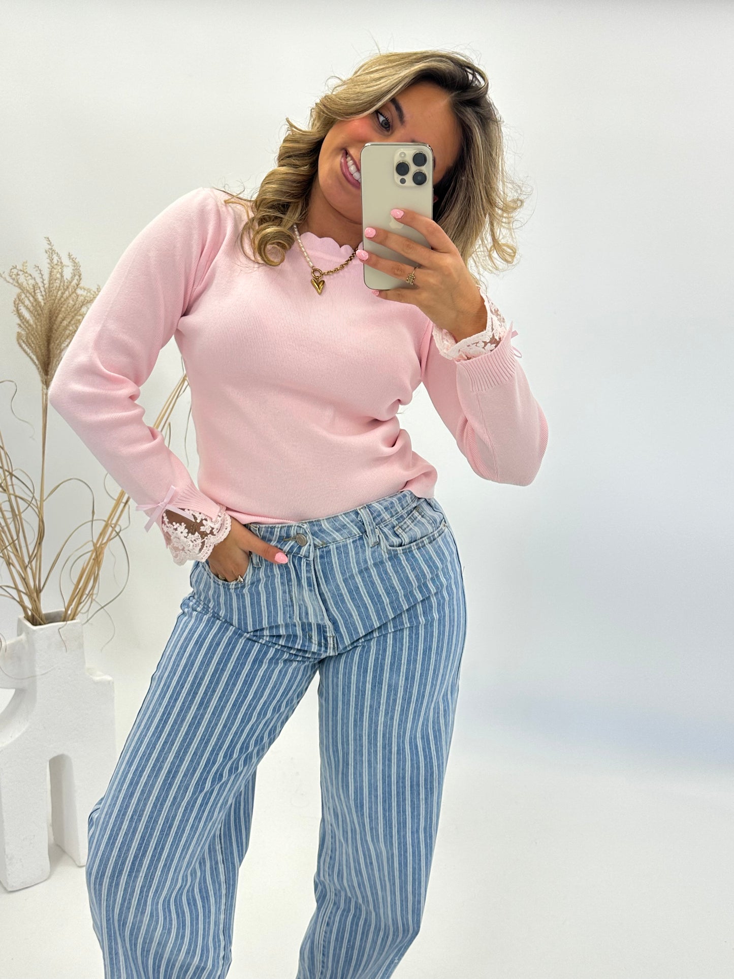 Emma top roze