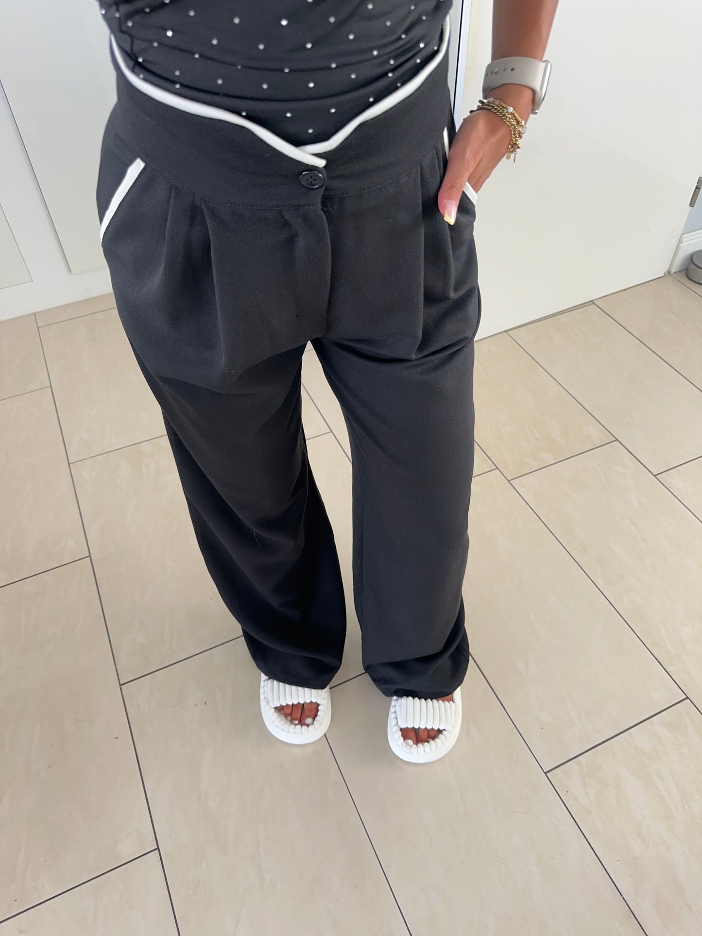 PANTALON ZWART