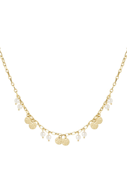 LUCKY PEARLS KETTING - GOUD