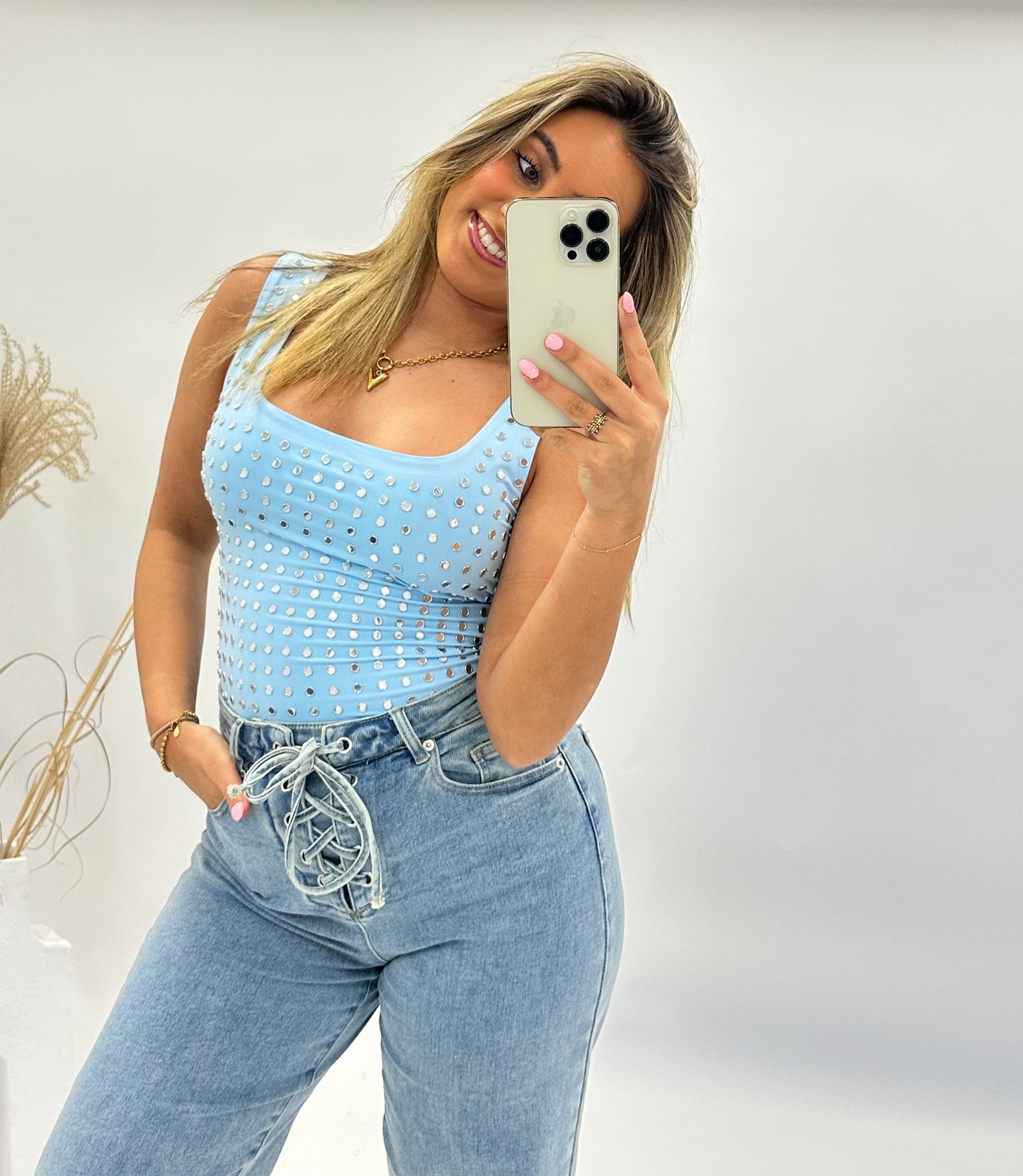 Jola studs body blauw