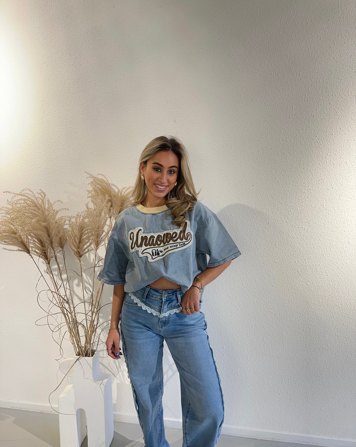 TSHIRT DENIM MELISSA - SPIJKERBLAUW