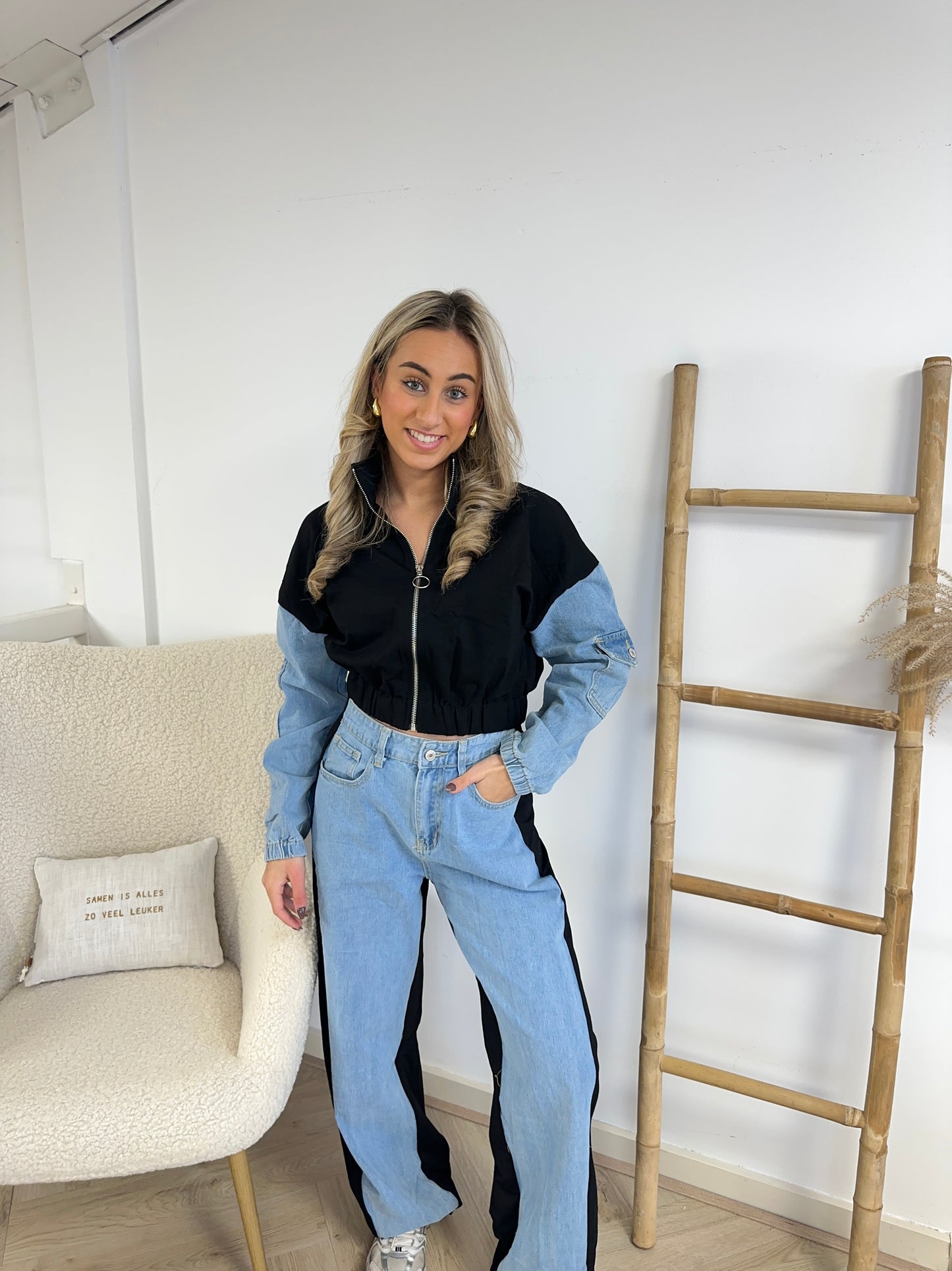 SET ESMEE DENIM - ZWART
