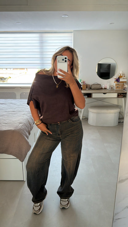 Coco top - BROWN