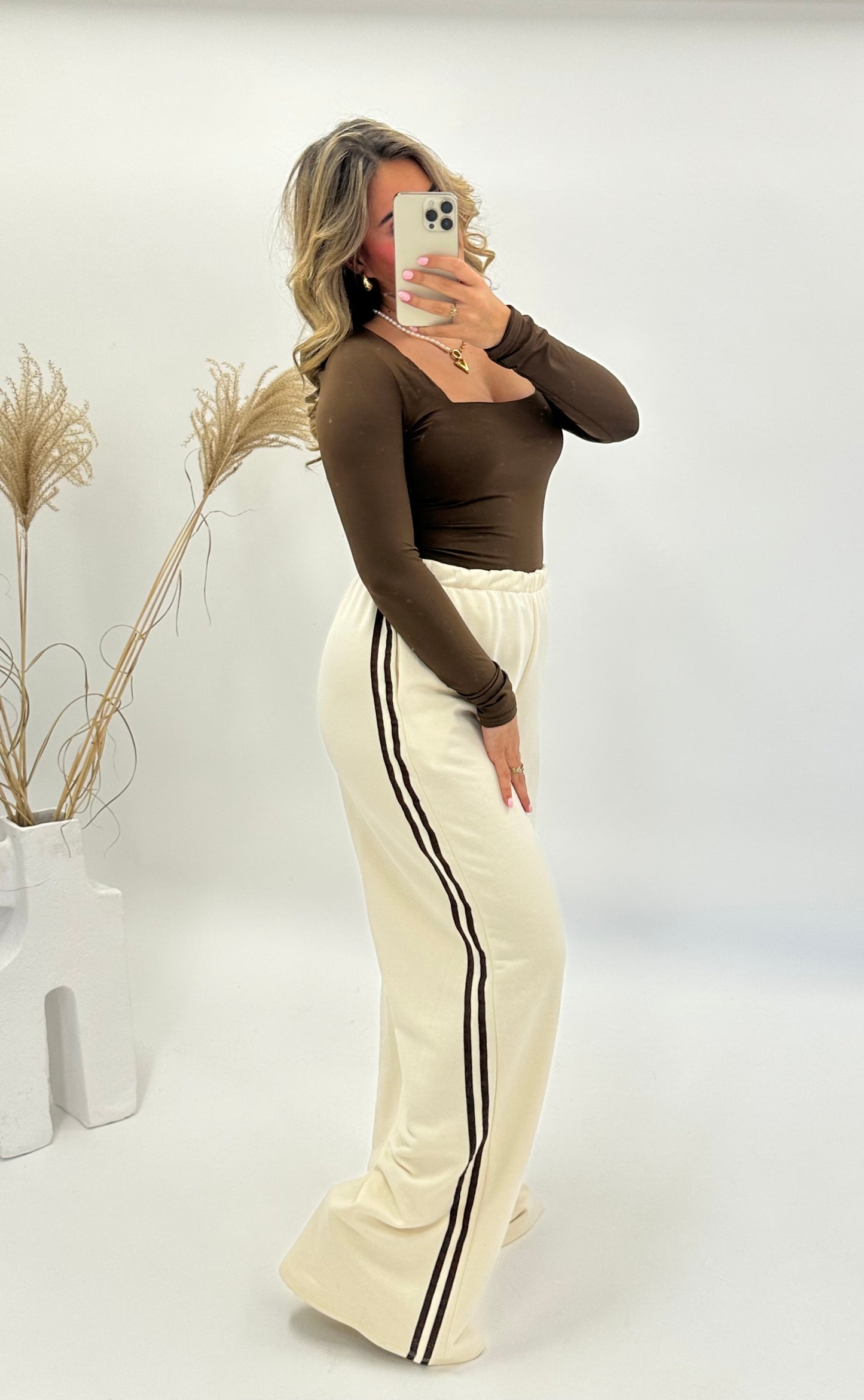 Vera jogger beige bruin