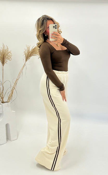 Vera jogger beige bruin