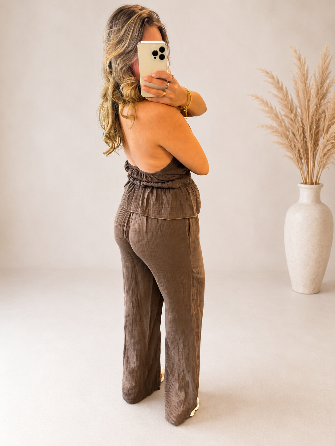 Juna hydrofiel co-ord set - Brown