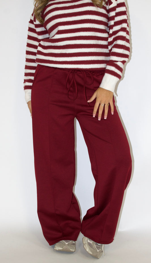 Fien jogger bordeaux rood