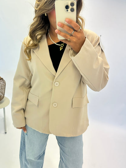 Tina blazer jasje - Beige