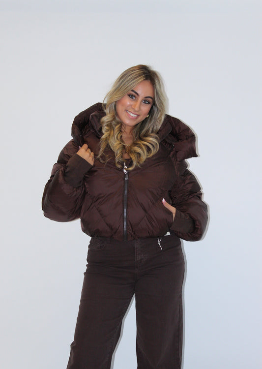 Olivia winterjas bruin