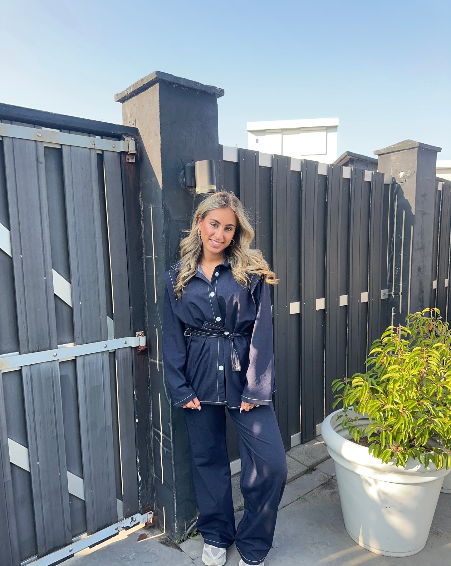 Shani set donker denim