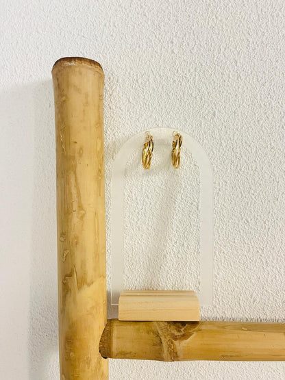 Oorbel ring goud