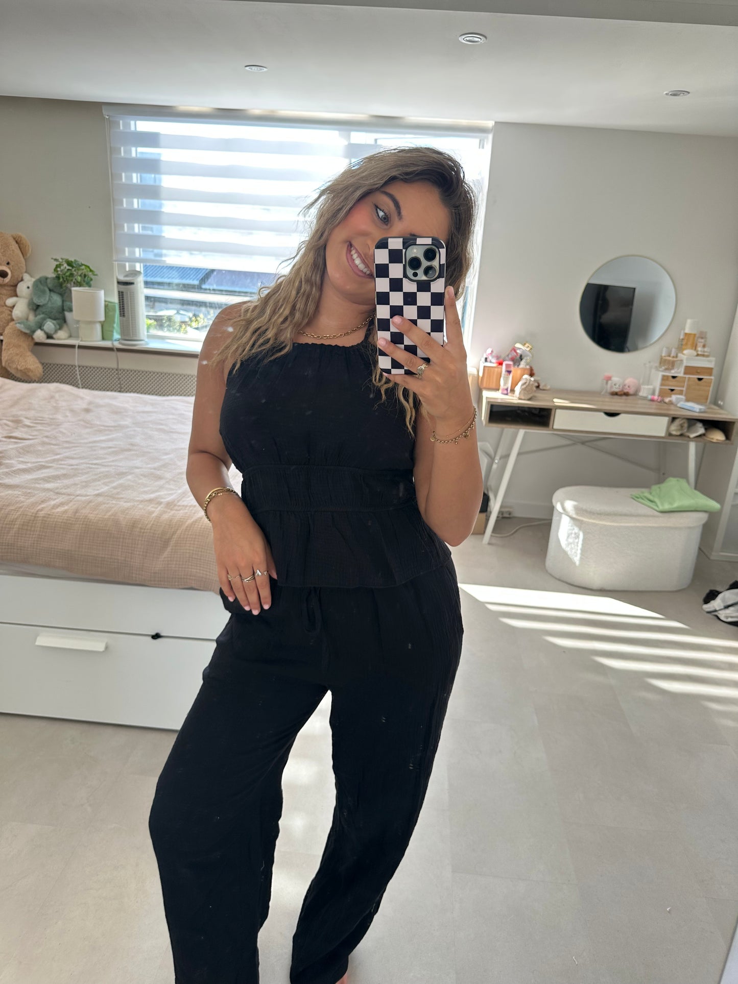 Juna hydrofiel co-ord set - ZWART