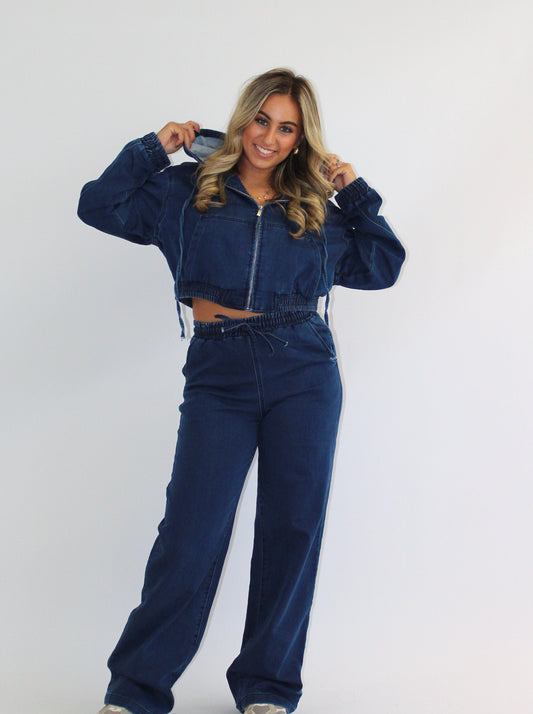 Suze pak denim blauw