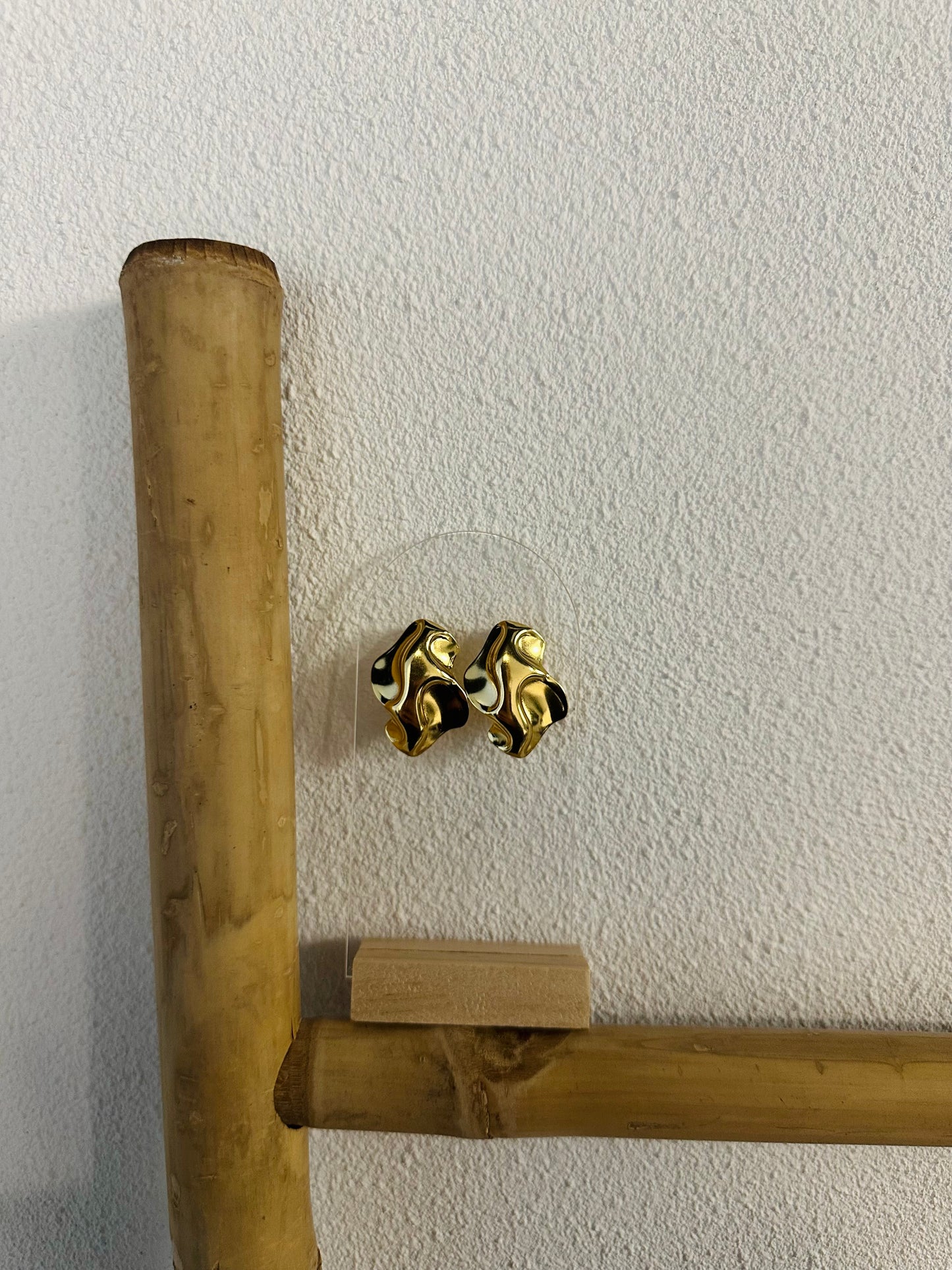 Oorbel wave goud