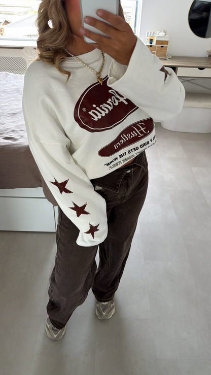 Isabel longsleeve California - wit