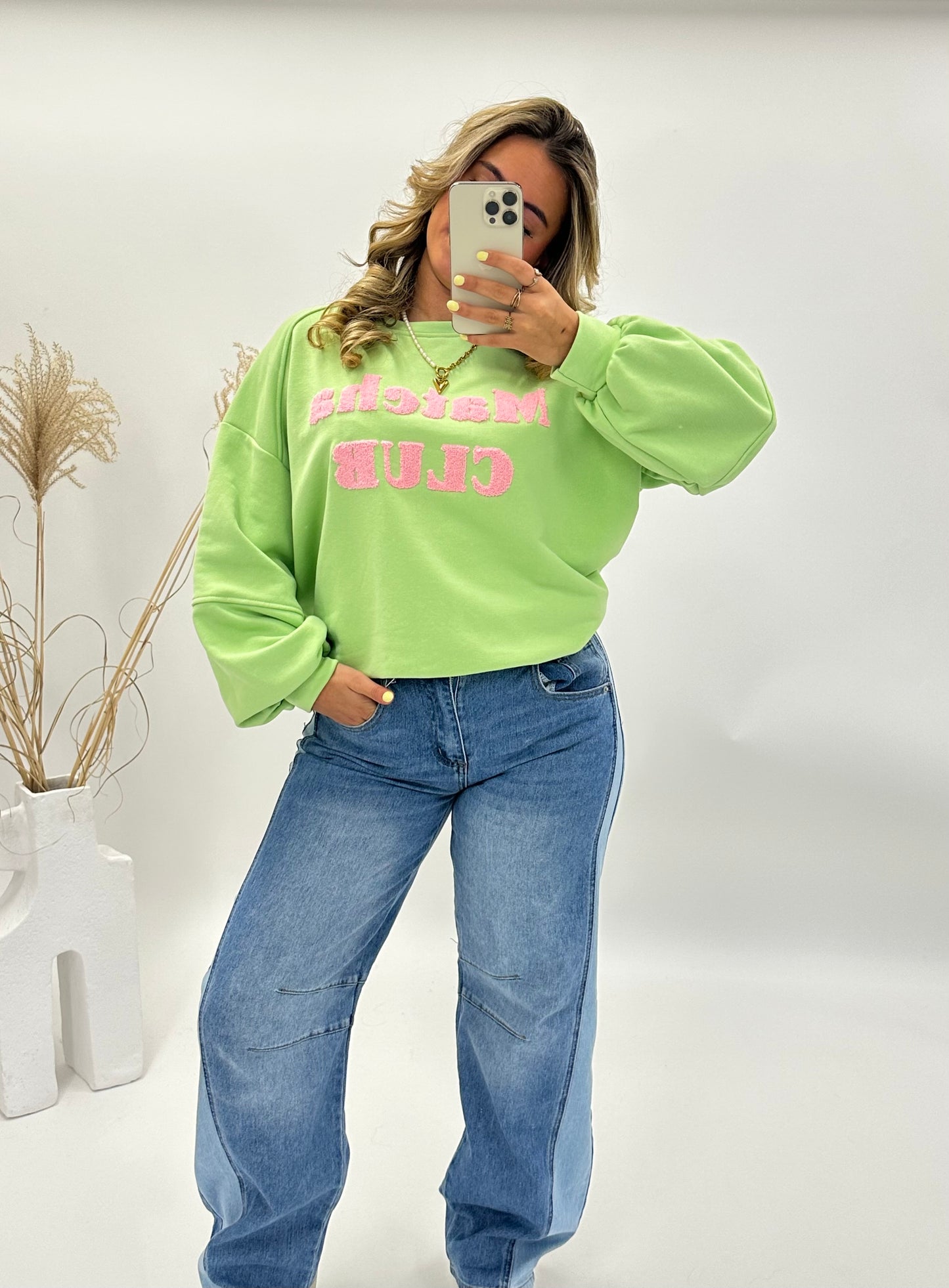 Hannah trui MATCHA groen