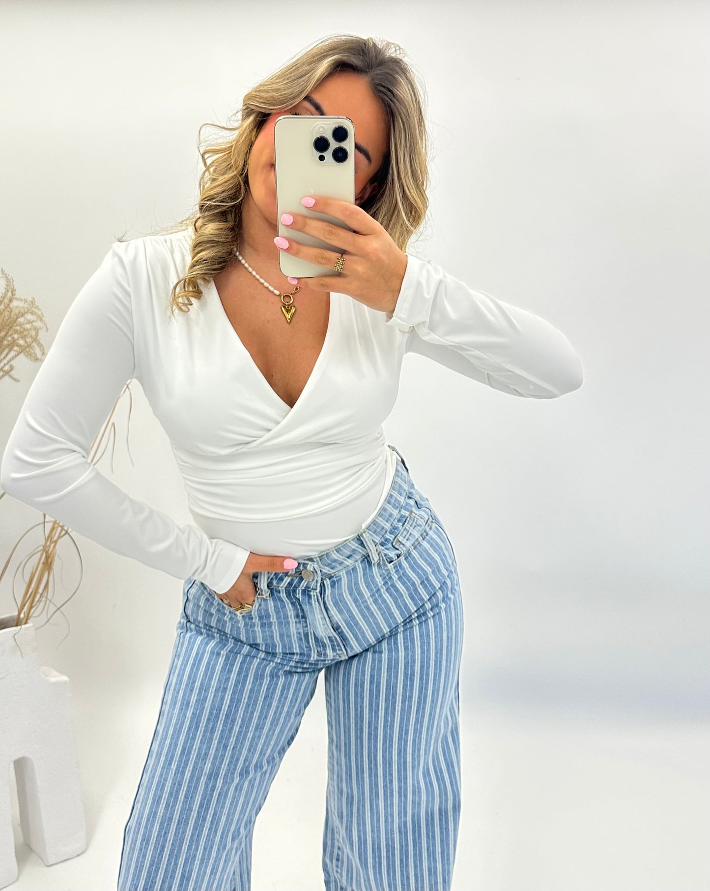 Merel top body wit