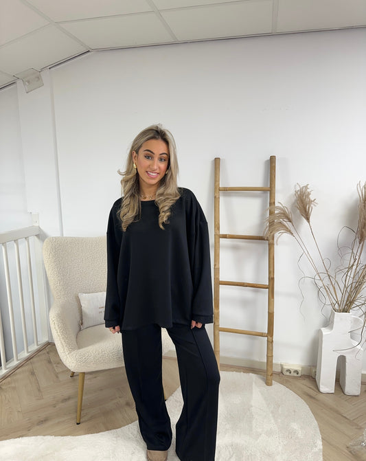 LARA COMFY SET - ZWART
