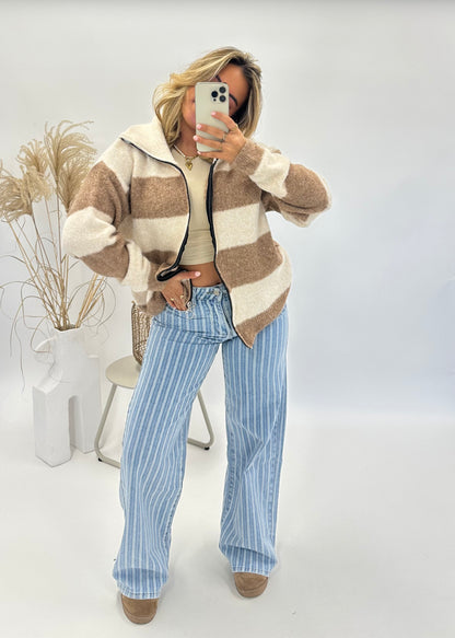 Zola vest beige camel