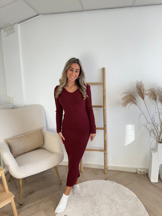 JURK LANG BORDEAUX ROOD