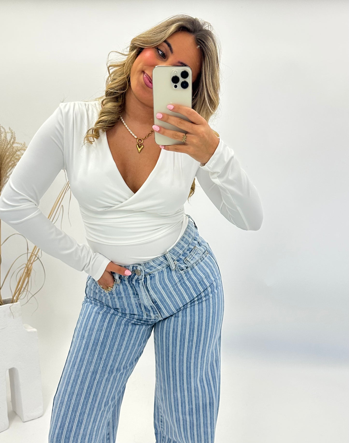 Merel top body wit
