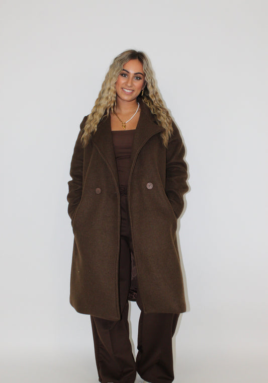 Kaya trench coat bruin
