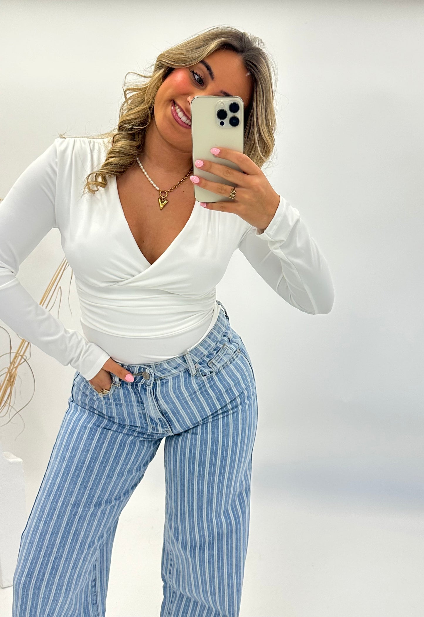 Merel top body wit