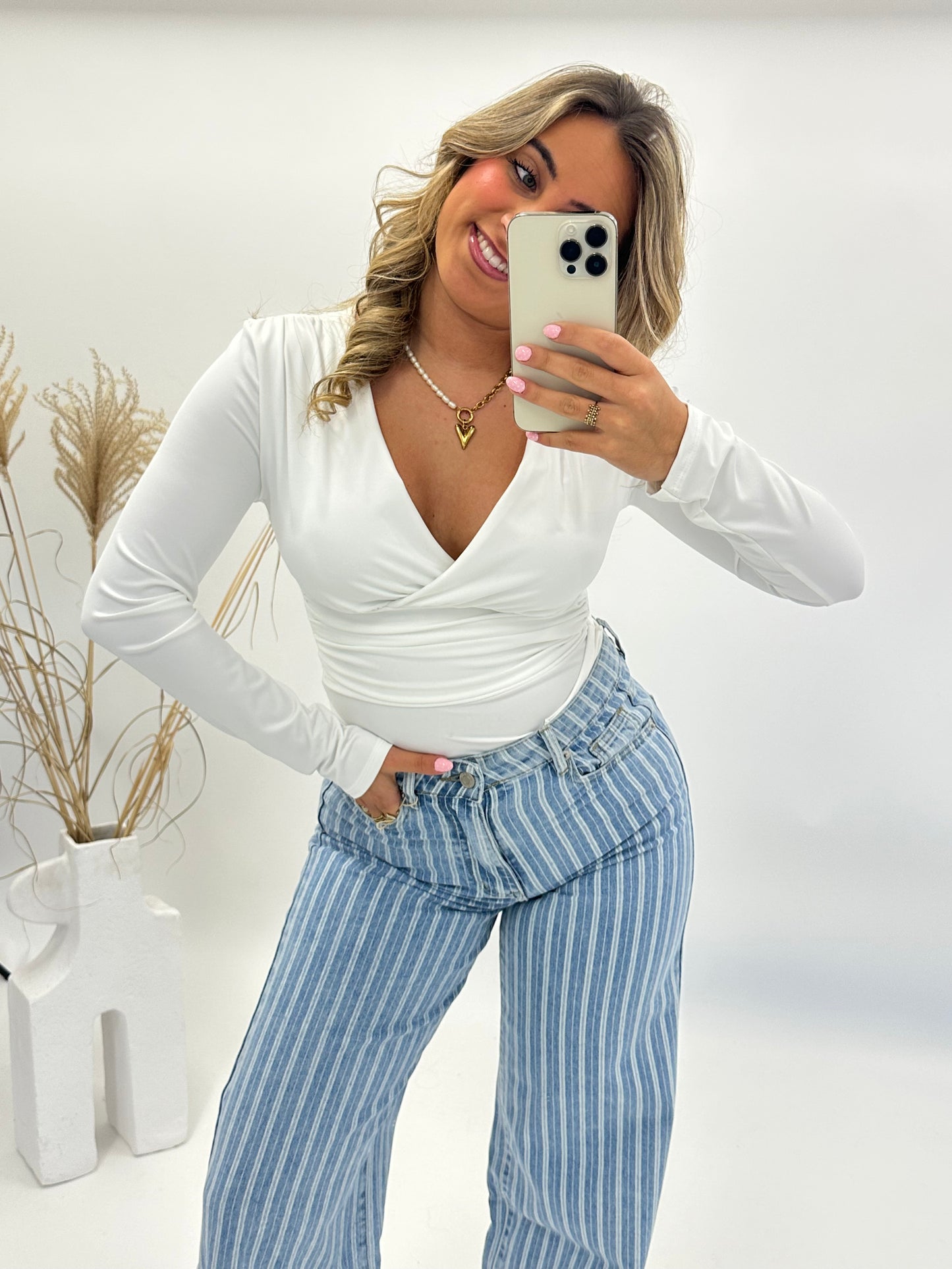 Merel top body wit