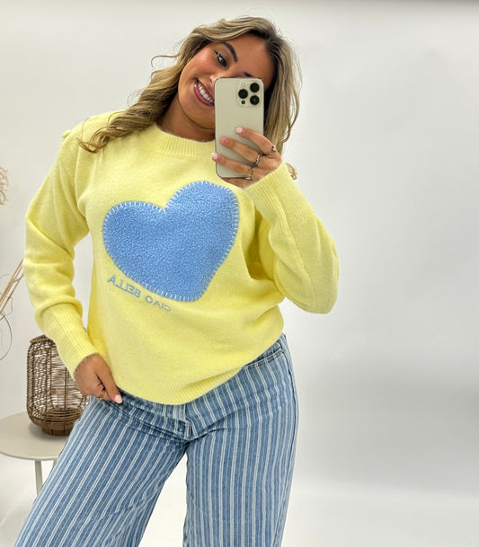 Lily trui ciao bella geel