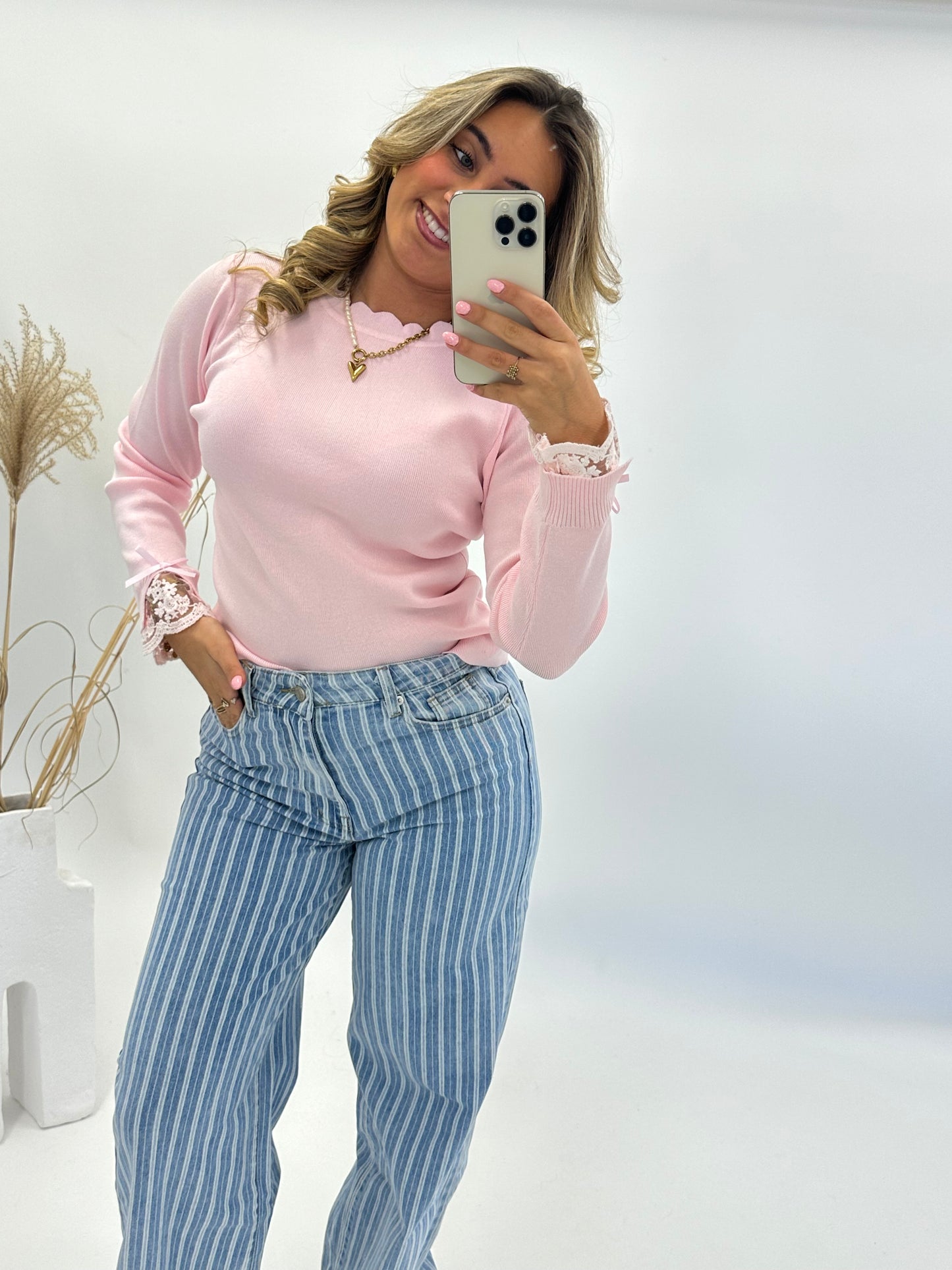 Emma top roze