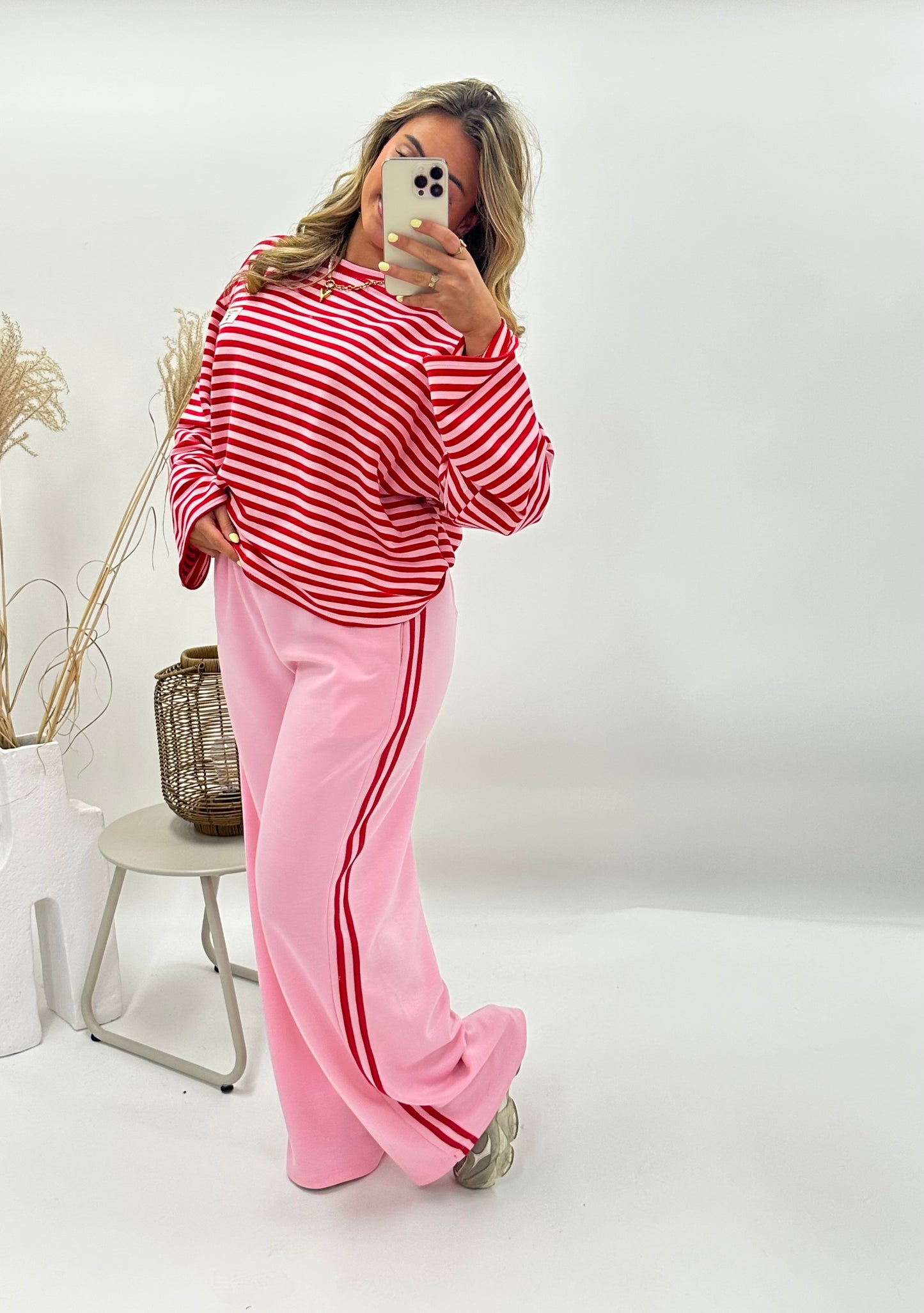 Vera jogger roze rood